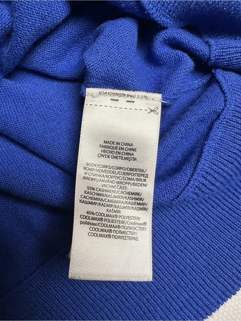 Polo Ralph Lauren Dragon Crest Full Zip Mock Neck Sweater Cashmere Blend  Blue M